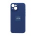 Чехол-накладка Silicone Case NEW с лого для Apple iPhone 14/6.1 (защита камеры) (020) синий#1939587