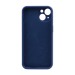 Чехол-накладка Silicone Case NEW с лого для Apple iPhone 14/6.1 (защита камеры) (020) синий#1939588