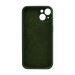 Чехол-накладка Silicone Case NEW с лого для Apple iPhone 14/6.1 (защита камеры) (061) зеленый#1939595