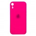 Чехол Silicone Case NEW с лого для Apple iPhone XR (защита камеры) (062) розовый#1896537