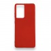 Чехол Samsung S21 Ultra (2021) Силикон Матовый Красный#1872173