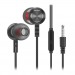 Проводные наушники 3.5 Smartbuy M300, металлич корпус, микрофон, пульт, черные#1875760