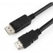 Кабель DisplayPort - HDMI (DP 1.2, HDMI 2.0, 1,8 м, однонаправленный) Черный#2114775