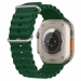Ремешок для Apple Watch Series 42/44/45/49мм силиконовый зеленый#1881040