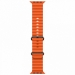 Ремешок для Apple Watch Series 42/44/45/49мм силиконовый оранжевый#1881047