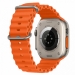 Ремешок для Apple Watch Series 42/44/45/49мм силиконовый оранжевый#1881048