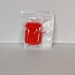 Чехол для Airpods 1/2 Silicone case, с карабином, красный#1881057