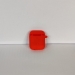 Чехол для Airpods 1/2 Silicone case, с карабином, красный#1881058