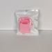 Чехол для Airpods 1/2 Silicone case, с карабином, розовый#1881061