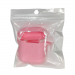 Чехол для Airpods 1/2 Silicone case, с карабином, розовый#2061460