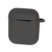 Чехол для Airpods 1/2 Silicone case, с карабином, серый#2061455