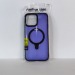 Чехол для iPhone 13 Pro Max Magsafe/подставка темно-прозрачный фиолетовый#1992539