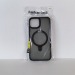 Чехол для iPhone 14 Magsafe/подставка темно-прозрачный черный#1886395