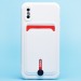 Чехол-накладка - SC304 с картхолдером для "Apple iPhone X/iPhone XS" (white) (218016)#1888801