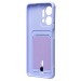 Чехол-накладка - SC304 с картхолдером для "Huawei Honor X7a" (light violet) (217942)#2097284