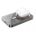 Внешний Аккумулятор (Power Bank) Hoco Q14 5000 mAh (20W, PD, беспроводная зарядка 15W, MagSafe, Type-C, LED дисплей, прозрачный корпус) Черный#1890639