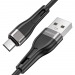Кабель USB - Micro BOROFONE BX46 Silicone (черный) 1м#1889973