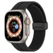 Ремешок - ApW29 Apple Watch 42/44/45мм силикон на магните (black) (218408)#2004437