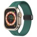 Ремешок - ApW29 Apple Watch 42/44/45мм силикон на магните (pine green) (218419)#2004444