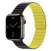 Ремешок - ApW32 Apple Watch 38/40/41мм силикон на магните (black/yellow) (218888)#1942042