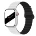 Ремешок - ApW32 Apple Watch 38/40/41мм силикон на магните (white/black) (218889)#1945961