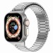 Ремешок - ApW33 Apple Watch 42/44/45мм металл на магните (silver) (218912)#1945965
