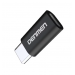 Переходник DENMEN DU11 Micro USB - Type C (черный)#1940983