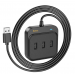 Адаптер USB Hoco HB35 100 Mbps Ethernet (USB3.0*3+RJ45, 1,2 м) Черный#1940973