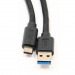 USB кабель шт.USB (A) - шт.Type-C "Cablexpert", серия Classic 0.1, QC 3.0, 3А, чёрный, коробка, 1м#1895521