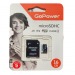 Карта памяти MicroSD 16GB GoPower Class10 60 МБ/сек V10 с адаптером#1898279