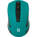 Мышь беспроводная DEFENDER MM-605 зеленая, 3 кнопки, 1200dpi, USB. Питание 2 × AAA. Радиус действия 10 м. (1/40)#1897227