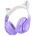 Наушники полноразмерные Bluetooth HOCO W42 Cat Ear фиолетовый#1898097