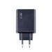 Сетевое зарядное устройство USB/Type-C GaN (65W, QC3.0, PD, 2 порта) Черный#2139296