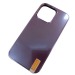 Чехол силикон-пластик iPhone 14 матовый с логотипом фиолетовый (02)#1930049