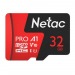 Карта памяти MicroSD 32GB Netac P500 Extreme Pro Class 10 UHS-I A1 V10 (100 Mb/s) без адаптера#1929519