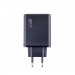 Сетевое зарядное устройство USB/Type-C GaN (65W, QC3.0, PD, 2 порта) Черный#2139300