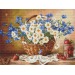 Картина мозаикой 40х50 БУЗИН. РОМАШКОВОЕ НАСТРОЕНИЕ (квадр. эл-ты) (39 цветов)#1914606