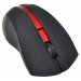 Мышь Оклик 615MW черный/красный оптическая (1200dpi) беспроводная USB для ноутбука (3but) [08.08], шт#1908630