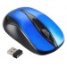 Мышь Оклик 675MW черный/синий оптическая (1200dpi) беспроводная USB для ноутбука (3but) [08.08], шт#1908527