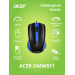 Мышь Acer OMW011 черный/синий оптическая (1200dpi) USB (3but) [12.08], шт#1910374