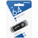 USB-флеш (USB 2.0) 64GB Smartbuy Twist Черный#1915067