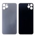 Задняя крышка для iPhone 11 Pro Max (A2218) Серый (стекло, монолит, широкий вырез под камеру, логотип) - Премиум#1927780