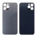 Задняя крышка для iPhone 12 Pro Серый (стекло, широкий вырез под камеру, логотип) - Премиум#1932375