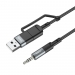 Кабель AUX Hoco UPA23 (Type-C/USB-3,5мм), 1м черный#1913071