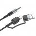 Кабель AUX Hoco UPA23 (Type-C/USB-3,5мм), 1м черный#1913072