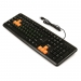 Dialog - клавиатура, USB, черная c оранжевыми игровыми клавишами#1913439