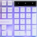 Nakatomi Gaming - игровая клавиатура с RGB-подсветкой, корпус металл, USB, белая#1913512