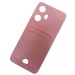 Чехол силиконовый Realme C55 матовый цветной с визитницей розовый#1923265