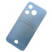 Чехол силиконовый Tecno Spark 10 матовый цветной с визитницей голубой#1974427