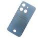 Чехол силиконовый Tecno Spark Go 2023/Pop 7 матовый цветной с визитницей голубой#1974437